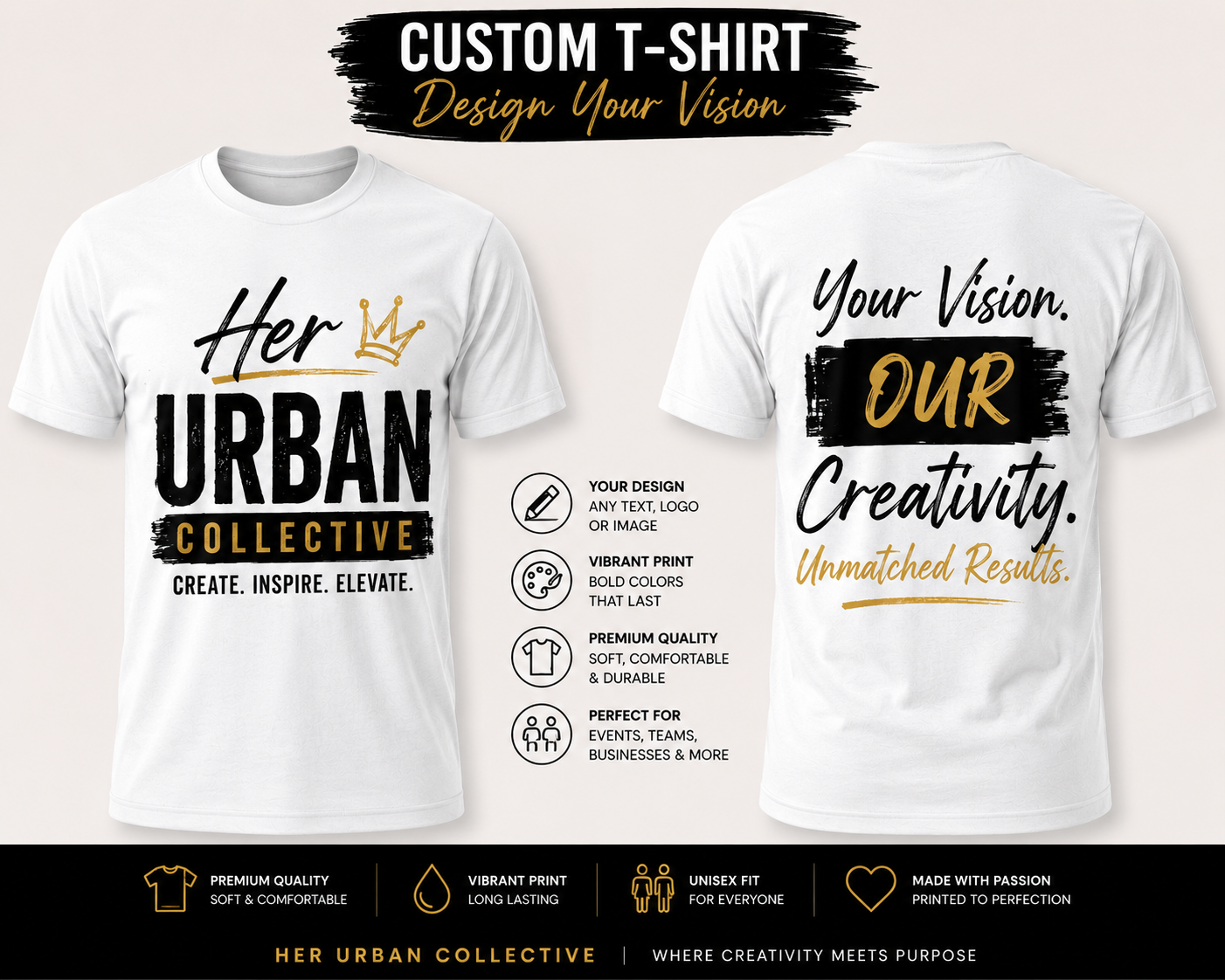 Custom T-Shirt | Upload Your Design