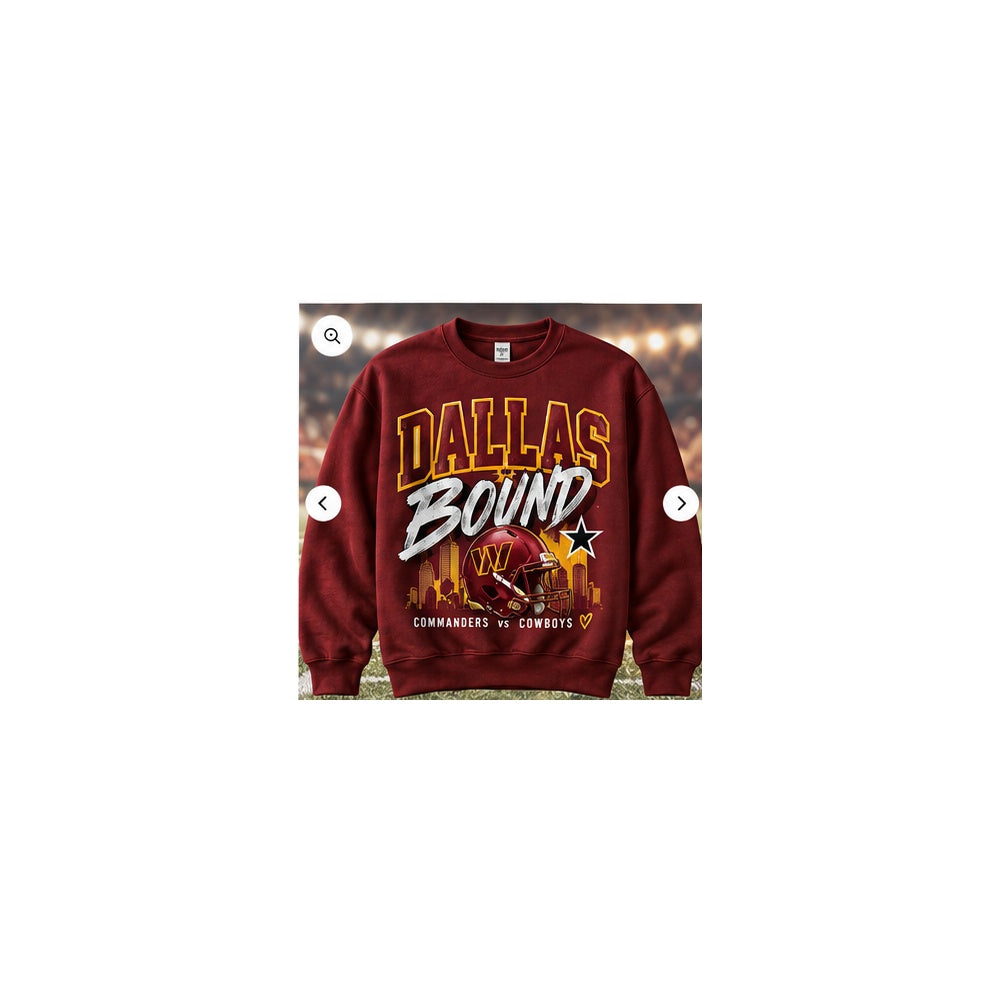 Dallas Bound crewneck sweatshirt product mockup