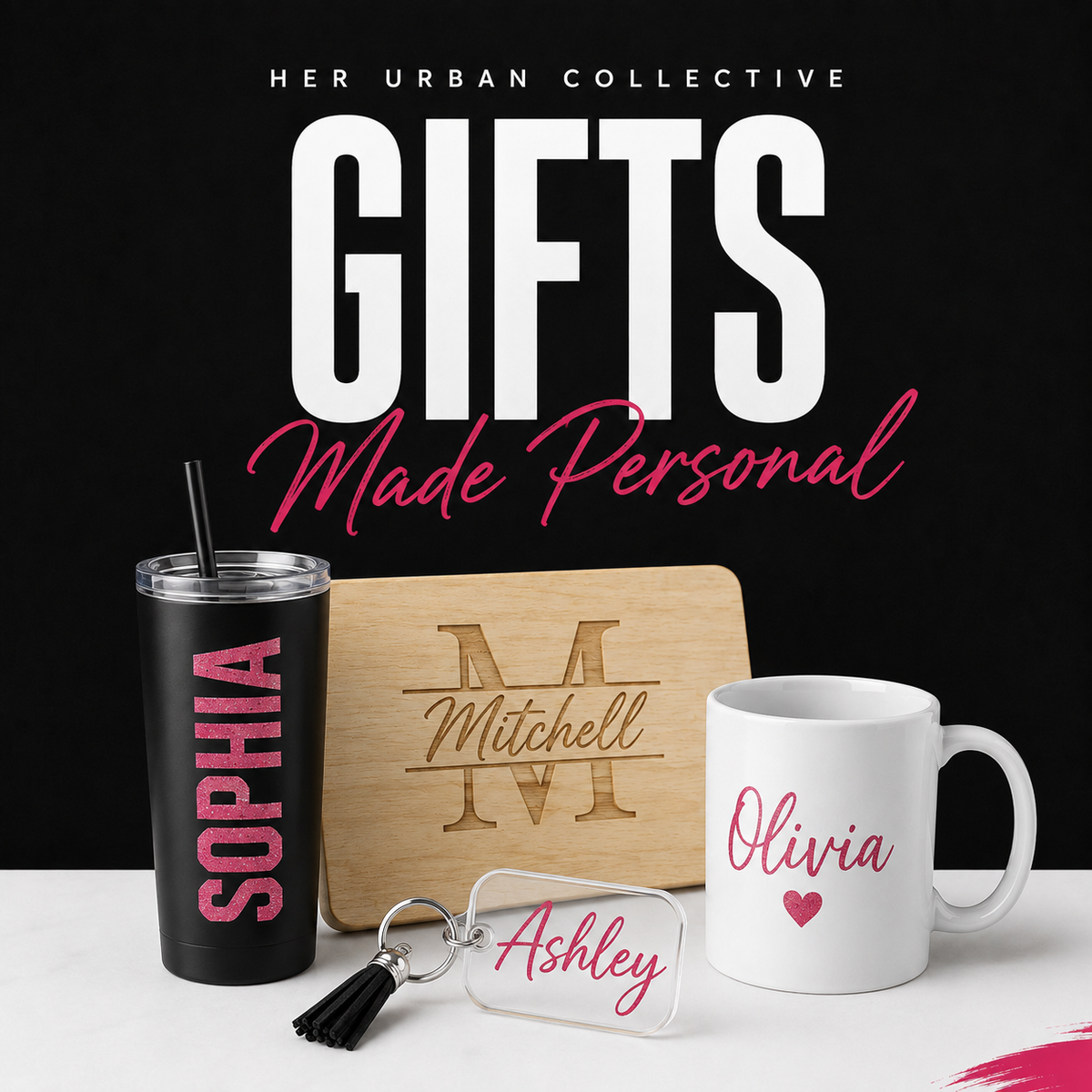 gifts — illustrative product mockups