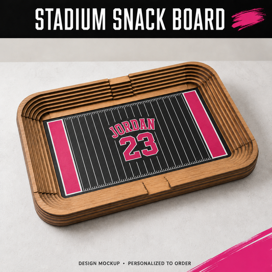 Stadium Snack Board — illustrative personalized designs