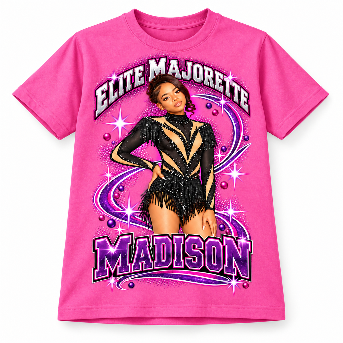 T-shirt / Pink — Madison sample custom photo design