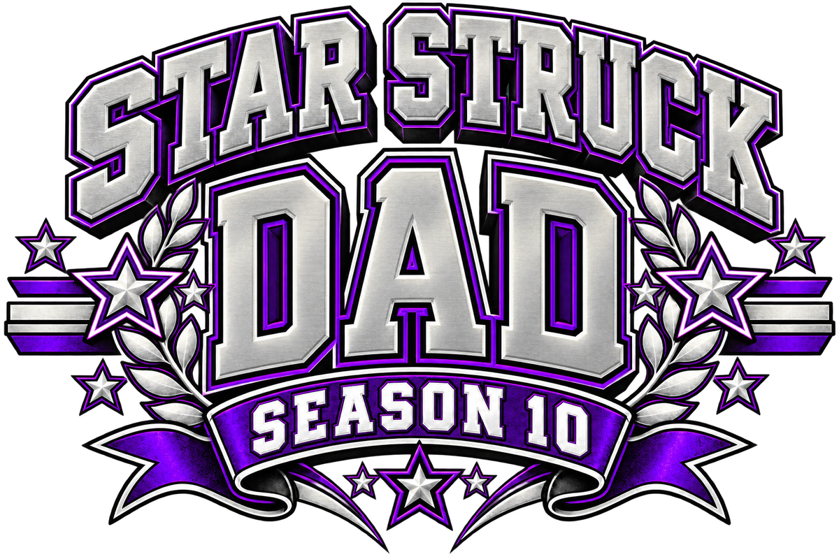 dad approved artwork reference; digital preview, printed metallic effect