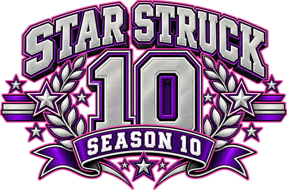 season-pink-outline approved artwork reference; digital preview, printed metallic effect